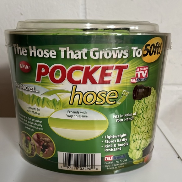 Pocket hose 50 ft full size garden hose. - Picture 2 of 2